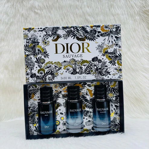 Di*r Sauvage Gift Set (Pack Of 3) For Mens